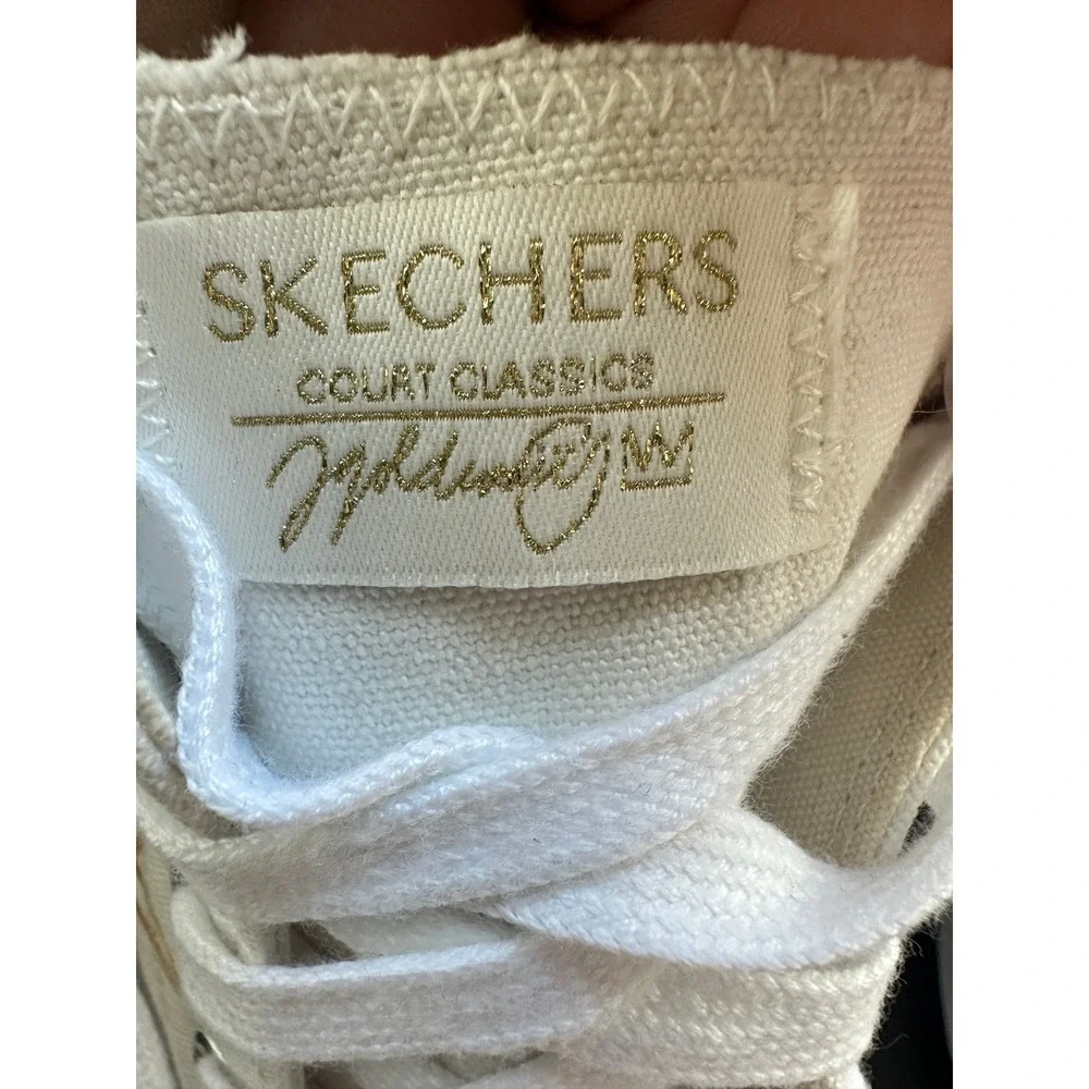 Skechers x James Goldcrown Women's Cordova Classic - Chic Love White Sneakers 10